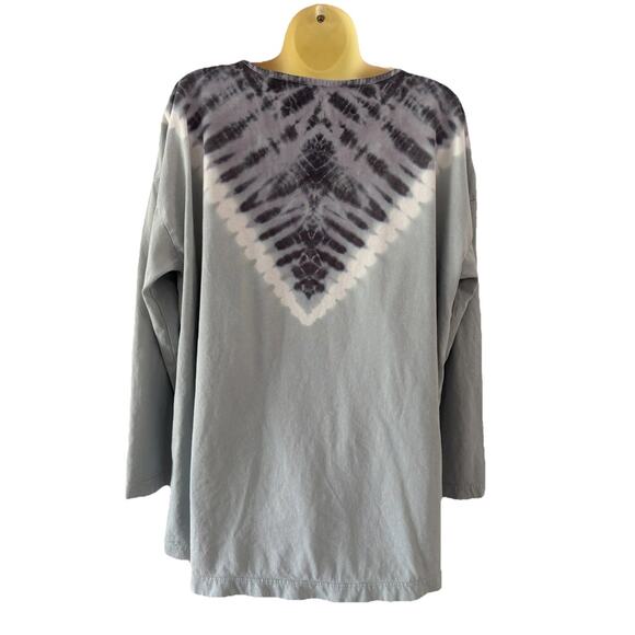 J. Jill Pure Jill Soft & Relaxed Tie-Dyed Tunic Knit Top Size XL Casual Boho - Picture 2 of 6